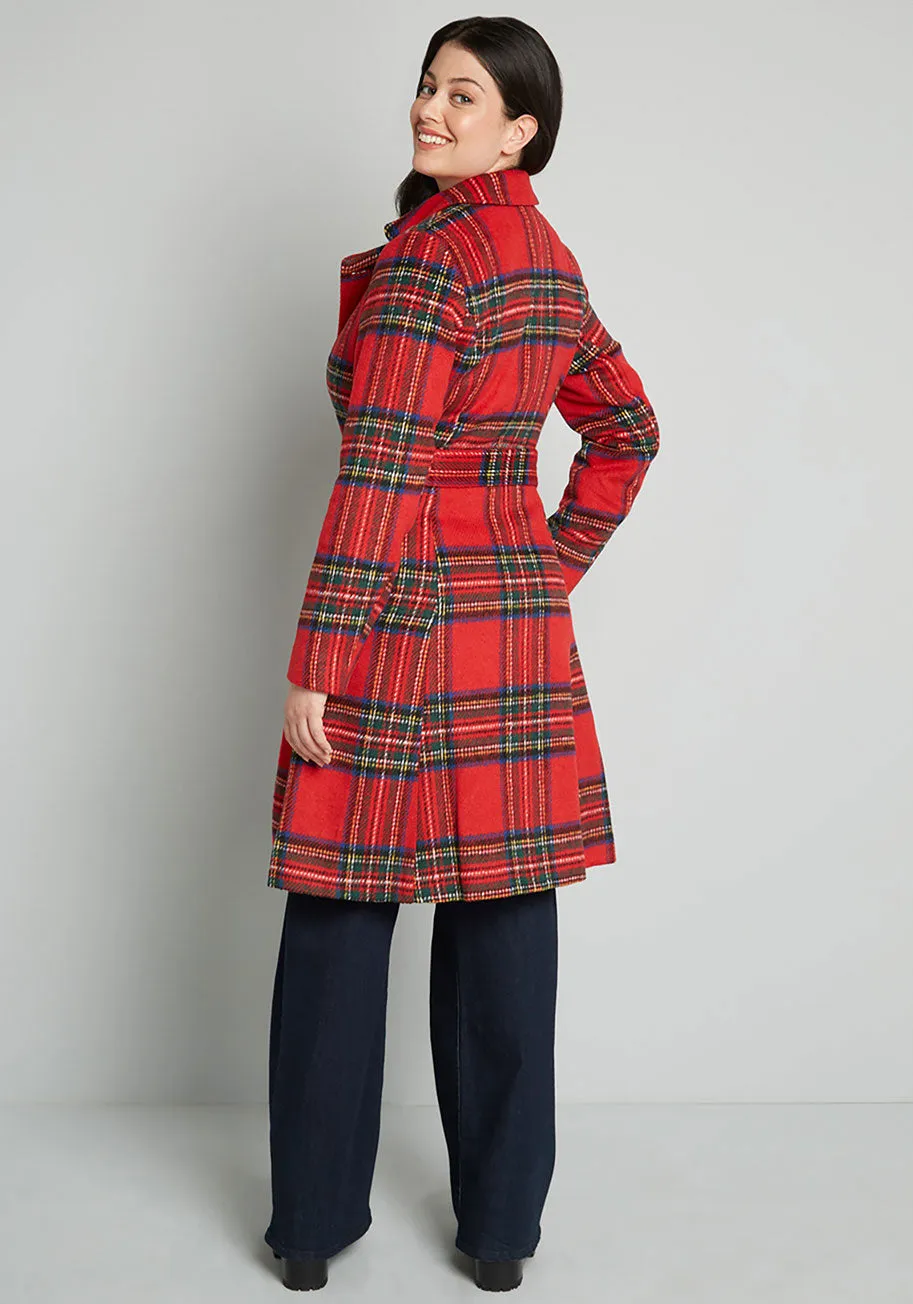 Wow, That's Cute Plaid Coat sold by Modcloth product image thumbnail 2