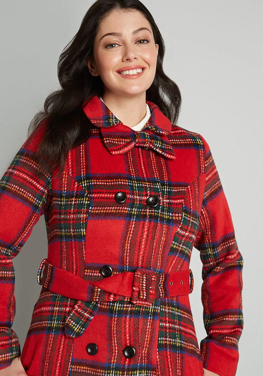 Wow, That's Cute Plaid Coat sold by Modcloth product image thumbnail 3