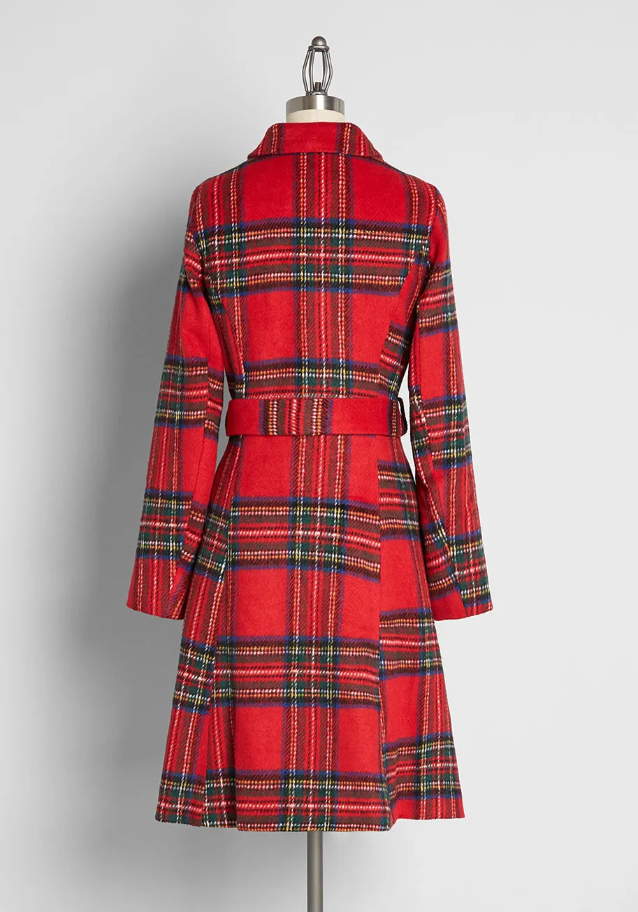 Wow, That's Cute Plaid Coat sold by Modcloth product image thumbnail 5