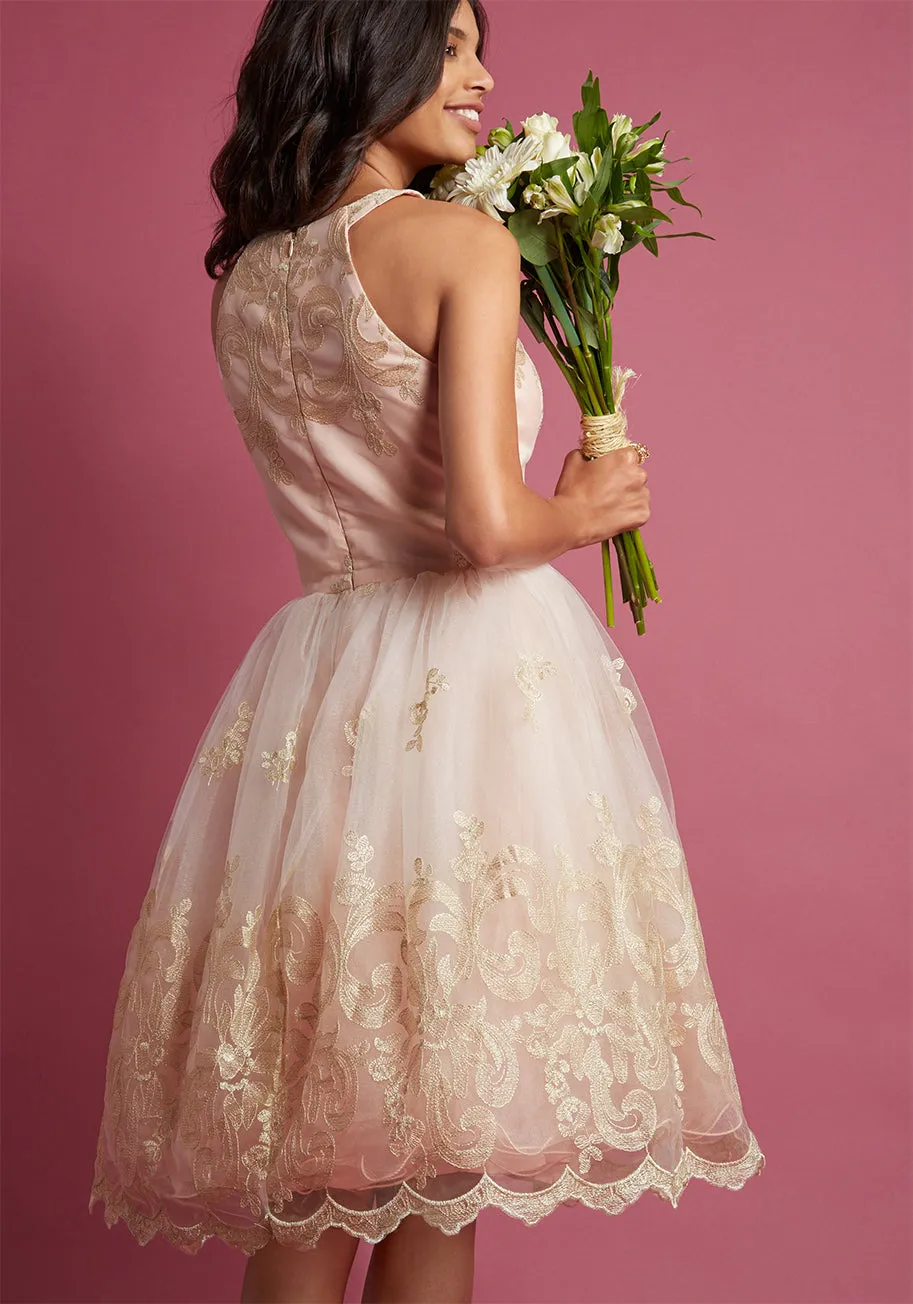 Chi Chi London Eloquent Admirer Lace Dress sold by Modcloth product image thumbnail 2