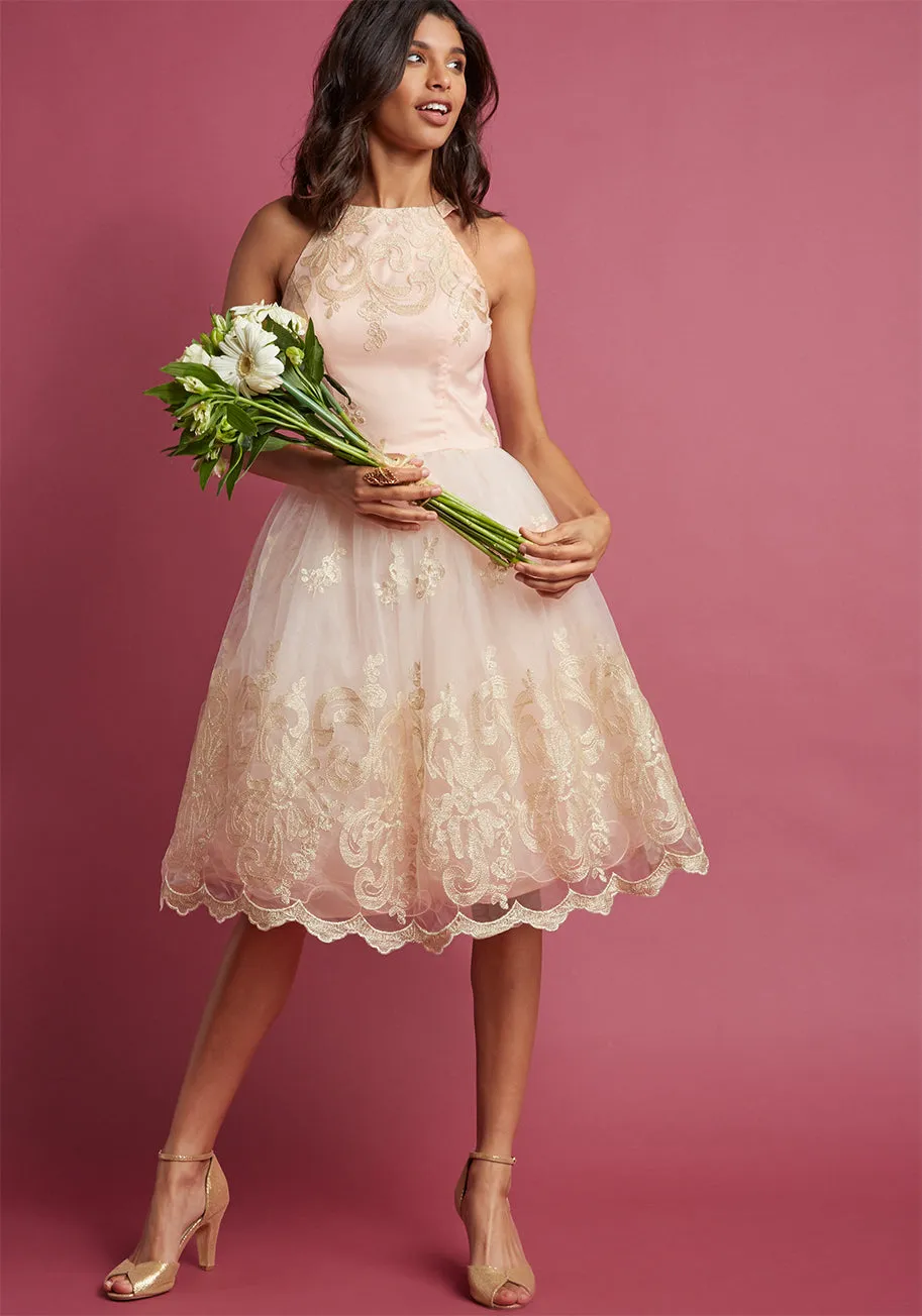 Chi Chi London Eloquent Admirer Lace Dress sold by Modcloth product image thumbnail 3