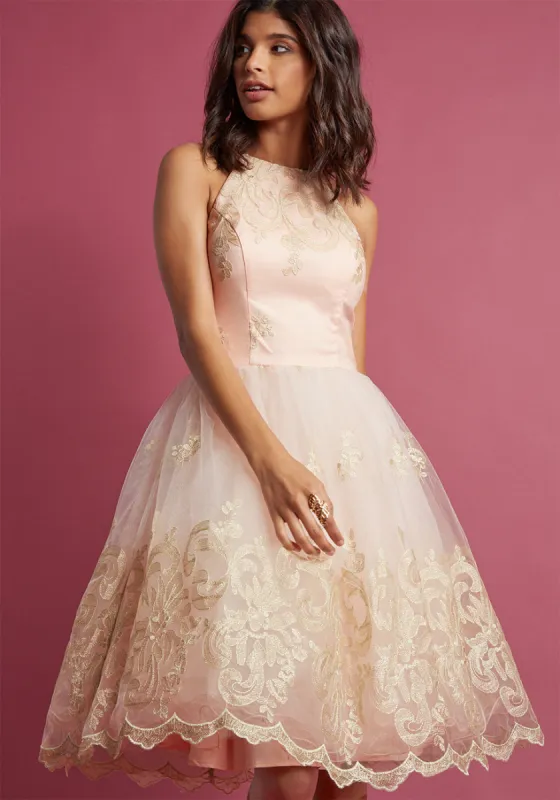 Chi Chi London Eloquent Admirer Lace Dress sold by Modcloth