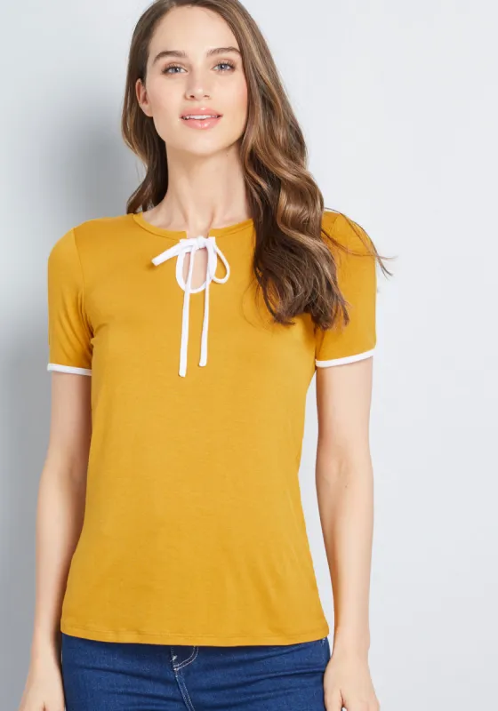 What's the Hap? Short Sleeve Top sold by Modcloth
