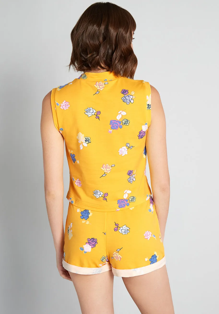 Lounging Amongst the Roses Sleeveless Top (Final Sale) sold by Modcloth product image thumbnail 2