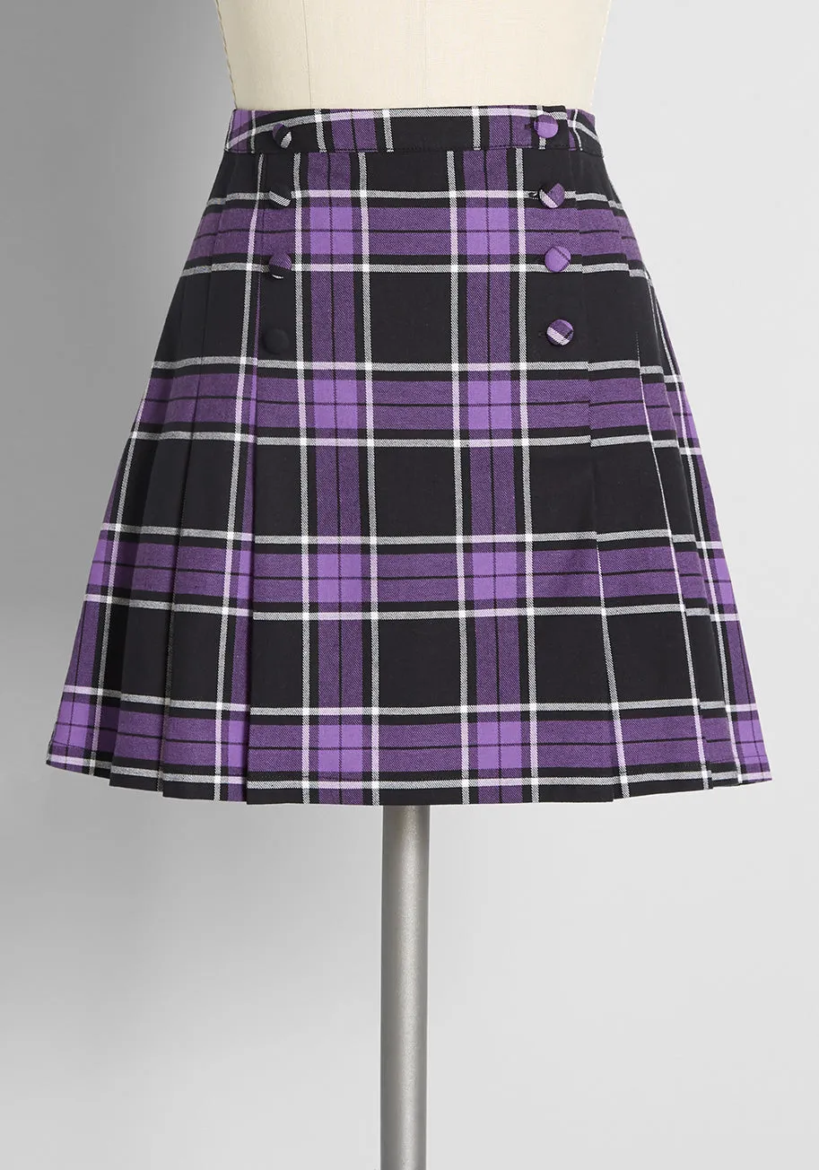 'On Her' Roll Mini Skirt sold by Modcloth