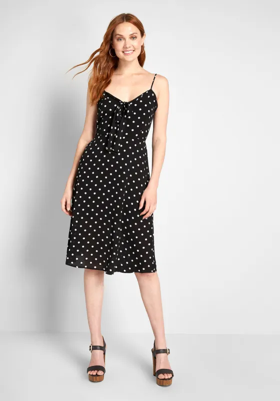 Dotted With Darling Fit-and-Flare Dress sold by Modcloth