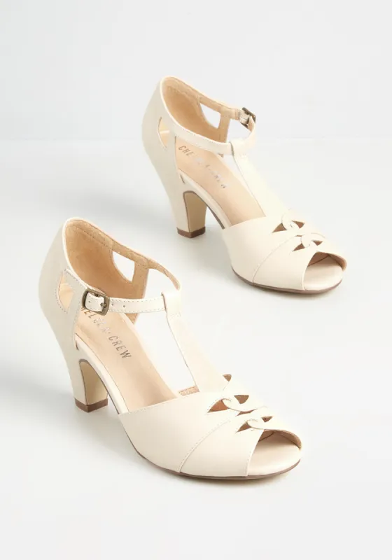 Masterfully Mingling T-Strap Heel sold by Modcloth