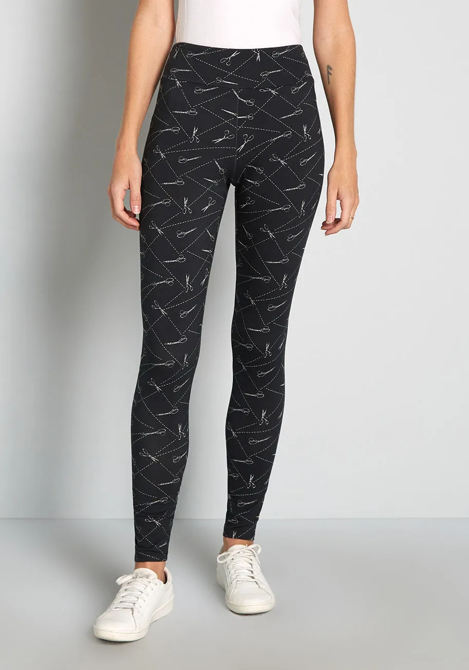 Stretching Towards Casual Leggings sold by Modcloth