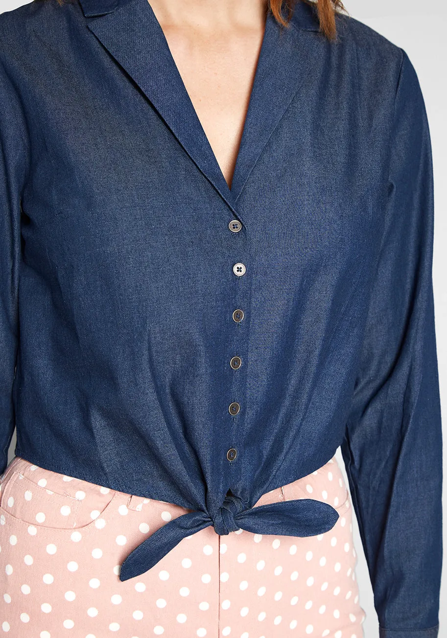Retro Renewal Cropped Blouse sold by Modcloth product image thumbnail 4