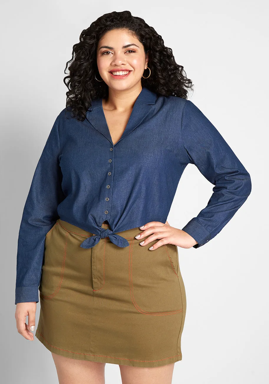 Retro Renewal Cropped Blouse sold by Modcloth product image thumbnail 5