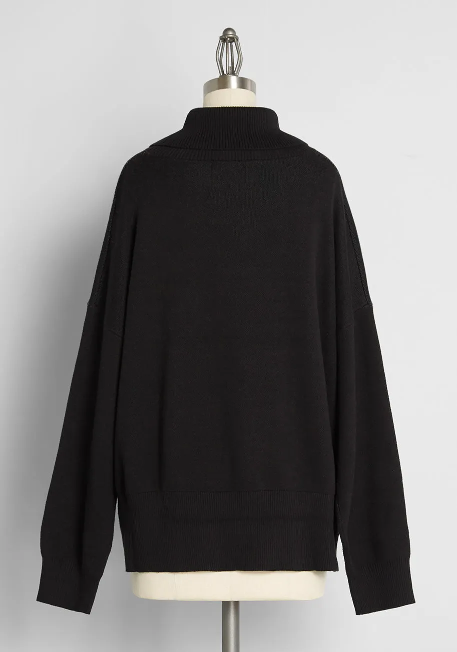 Black Friday x ModCloth X-Ray Vision Cowl Neck Sweater sold by Modcloth product image thumbnail 2