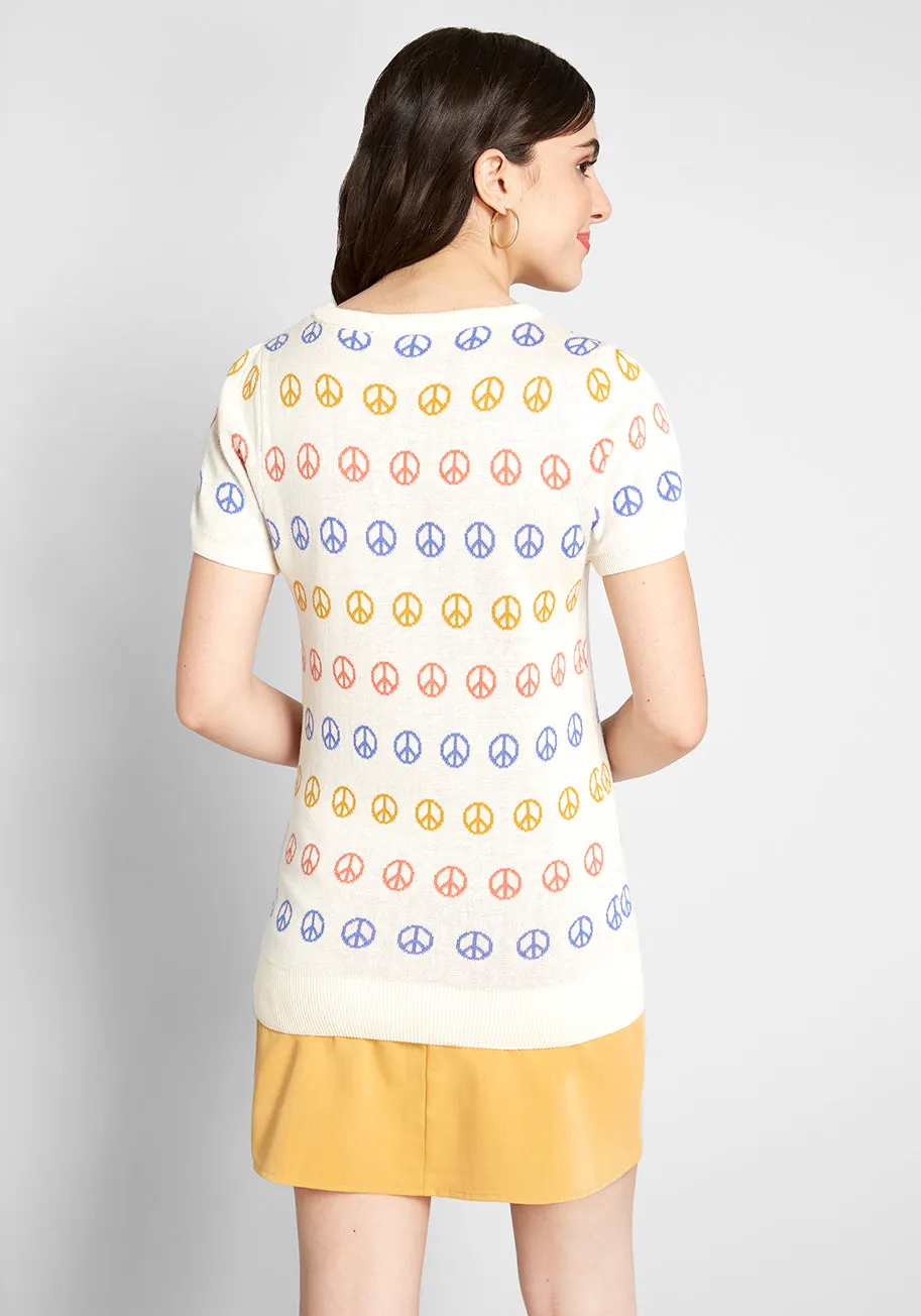 Throwback Beauty Short Sleeve Sweater sold by Modcloth product image thumbnail 2