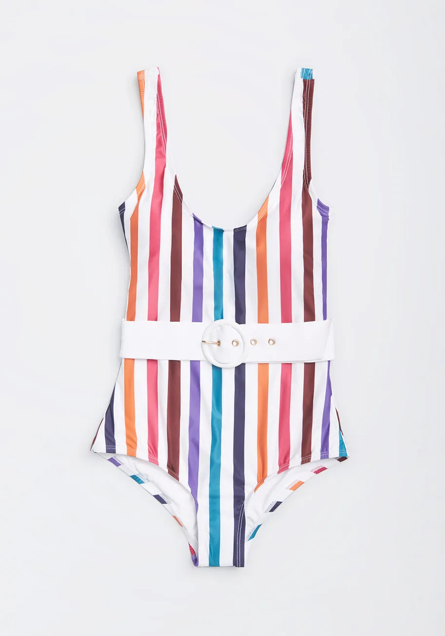 The Haley One-Piece Swimsuit sold by Modcloth