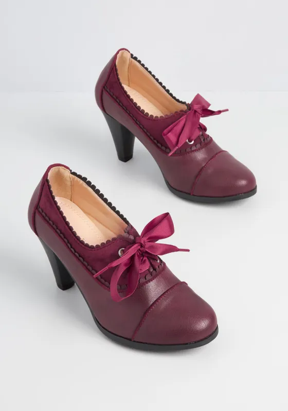 Oui Mademoiselle Oxford Heel sold by Modcloth