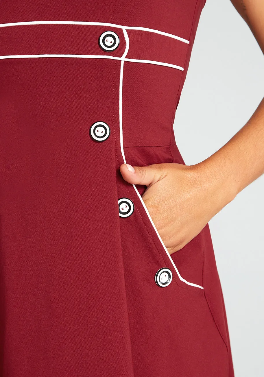 Naut-ical for Nothing Swing Dress sold by Modcloth product image thumbnail 4