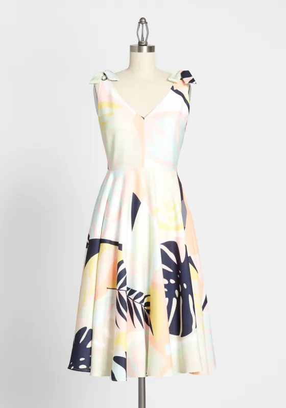 ModCloth x Hutch In Summery Tie-Shoulder Dress sold by Modcloth