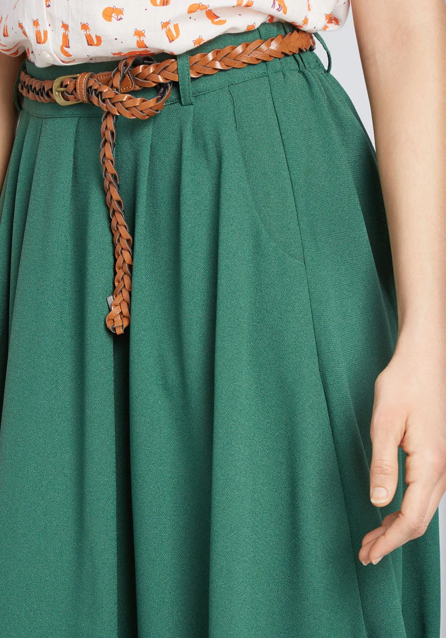 Breathtaking Tiger Lilies Midi Skirt sold by Modcloth product image thumbnail 4