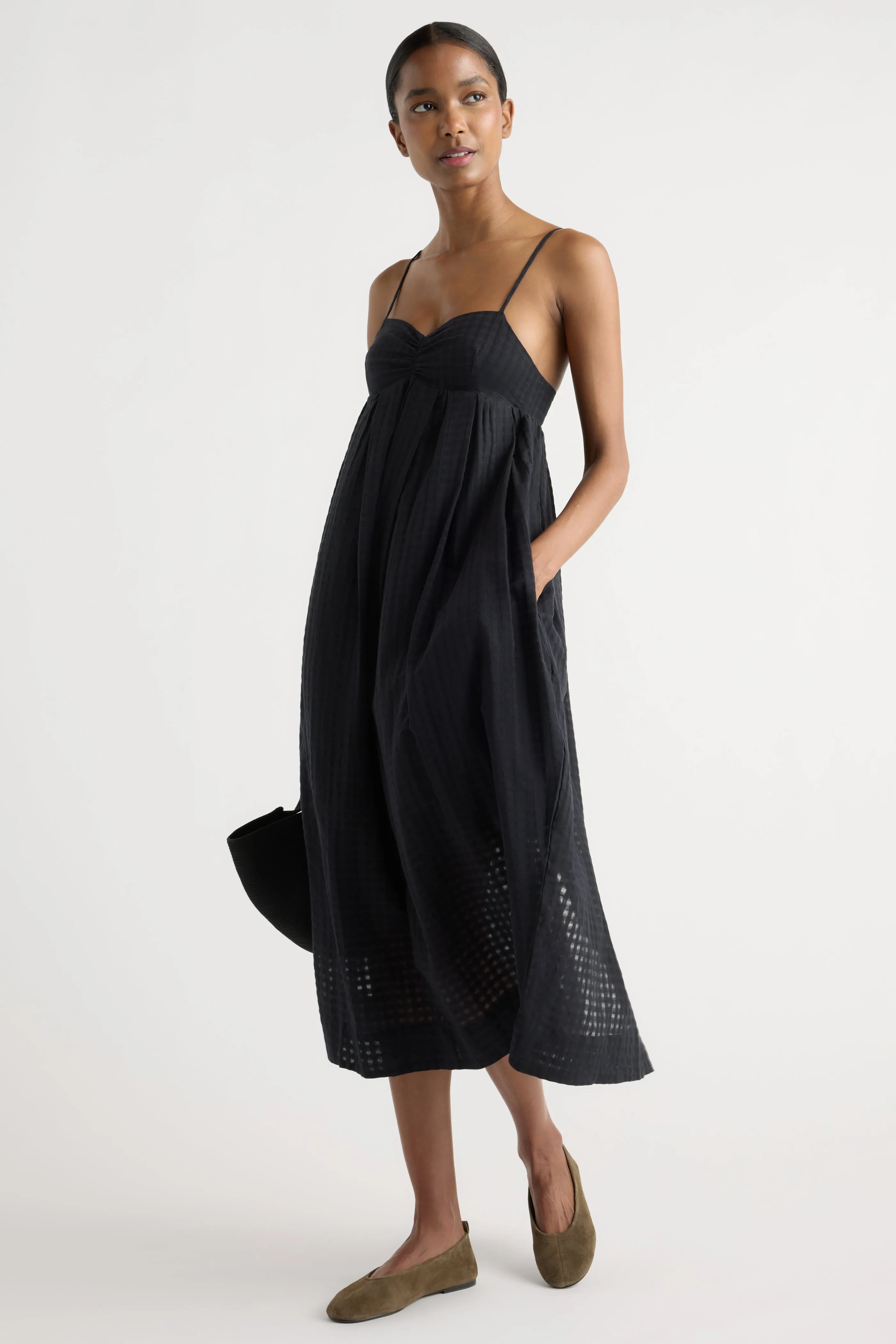 Afrodita Sweetheart Gingham Maxi Dress sold by Modern Citizen product image thumbnail 4