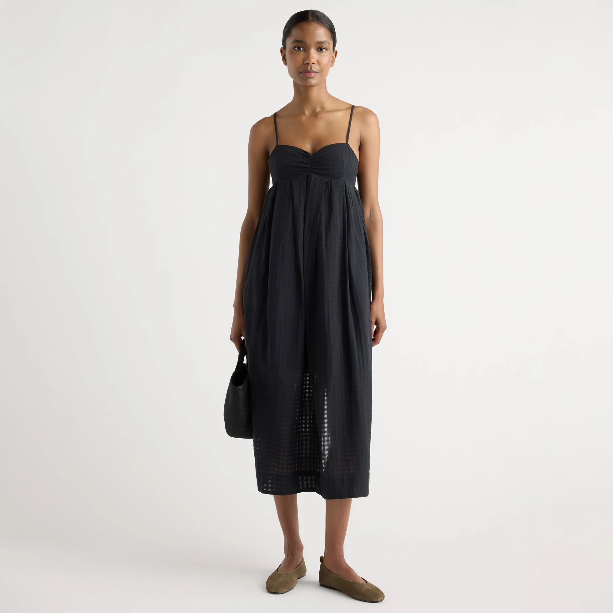 Afrodita Sweetheart Gingham Maxi Dress sold by Modern Citizen