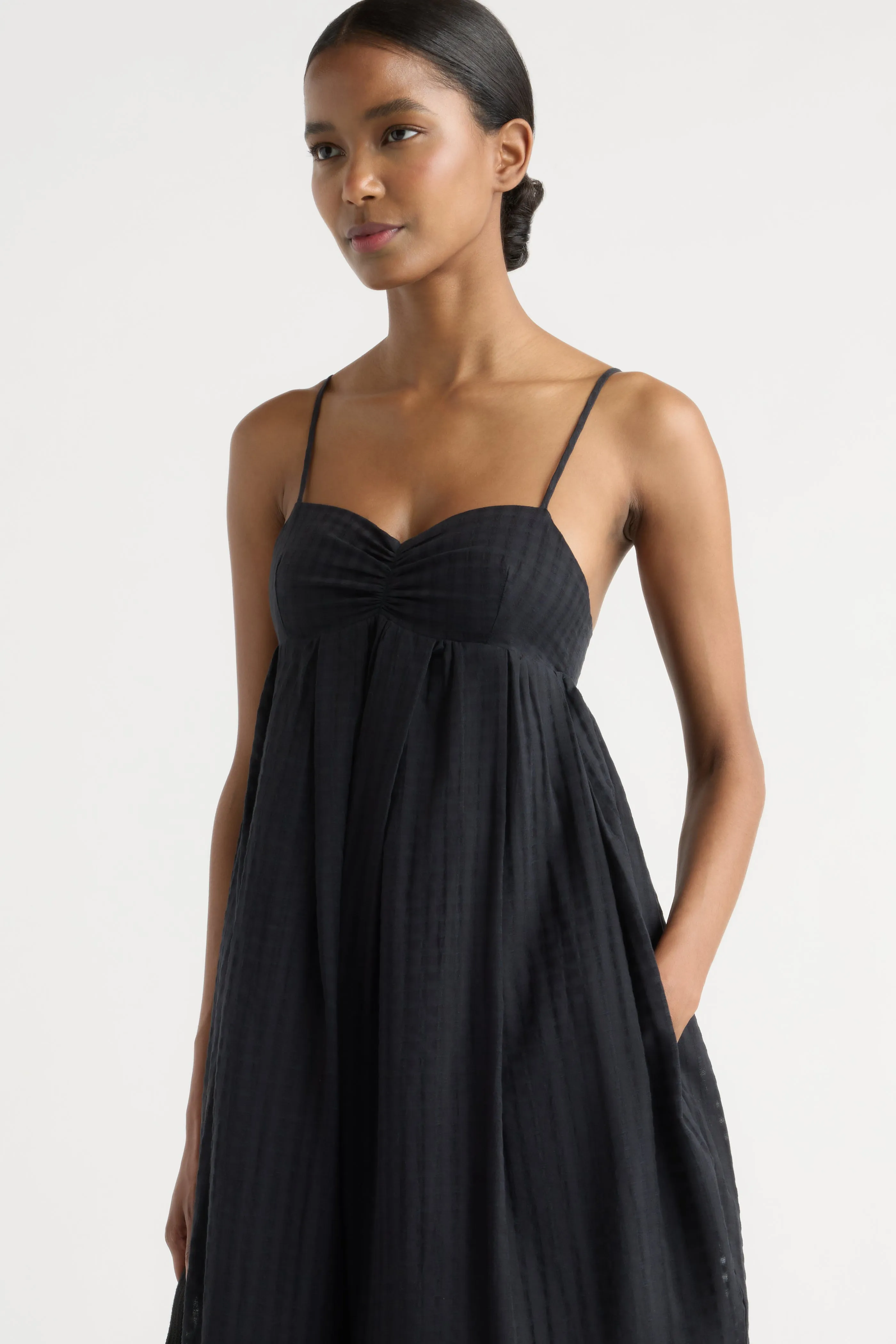 Afrodita Sweetheart Gingham Maxi Dress sold by Modern Citizen product image thumbnail 3