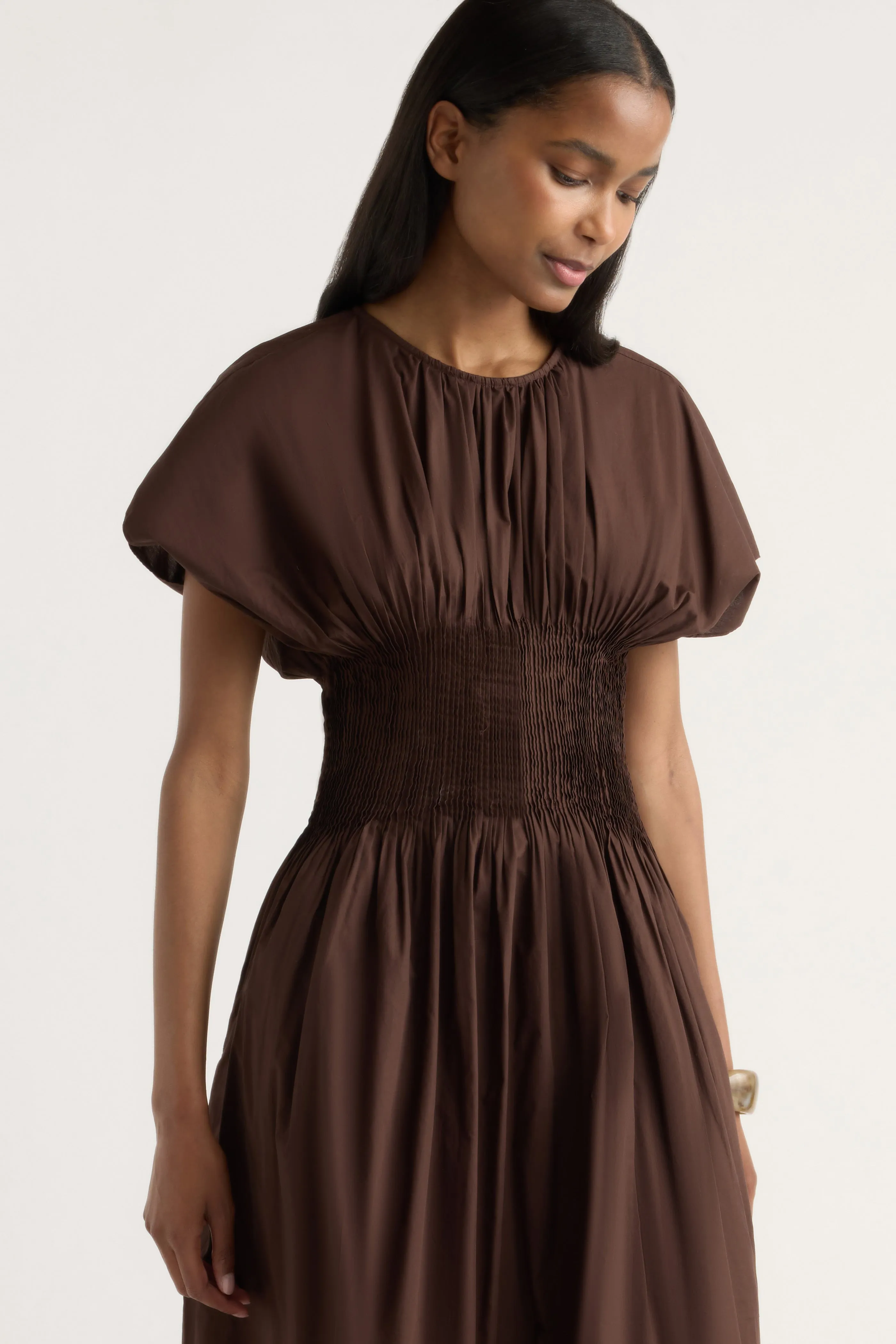 Krys Pleated Crew-Neck Dress sold by Modern Citizen product image thumbnail 3