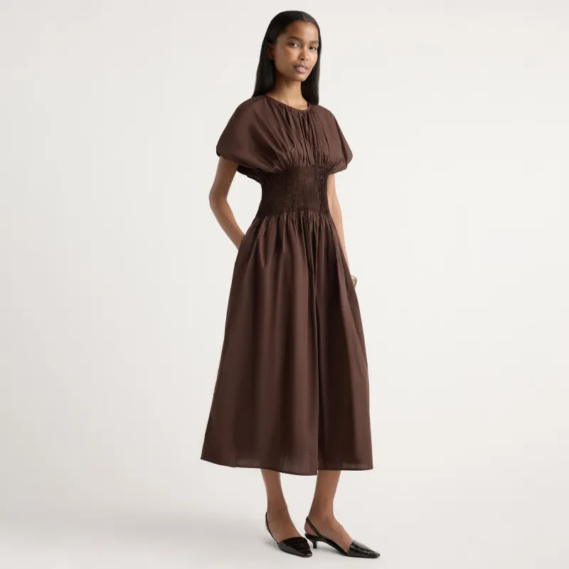 Krys Pleated Crew-Neck Dress made by Modern Citizen