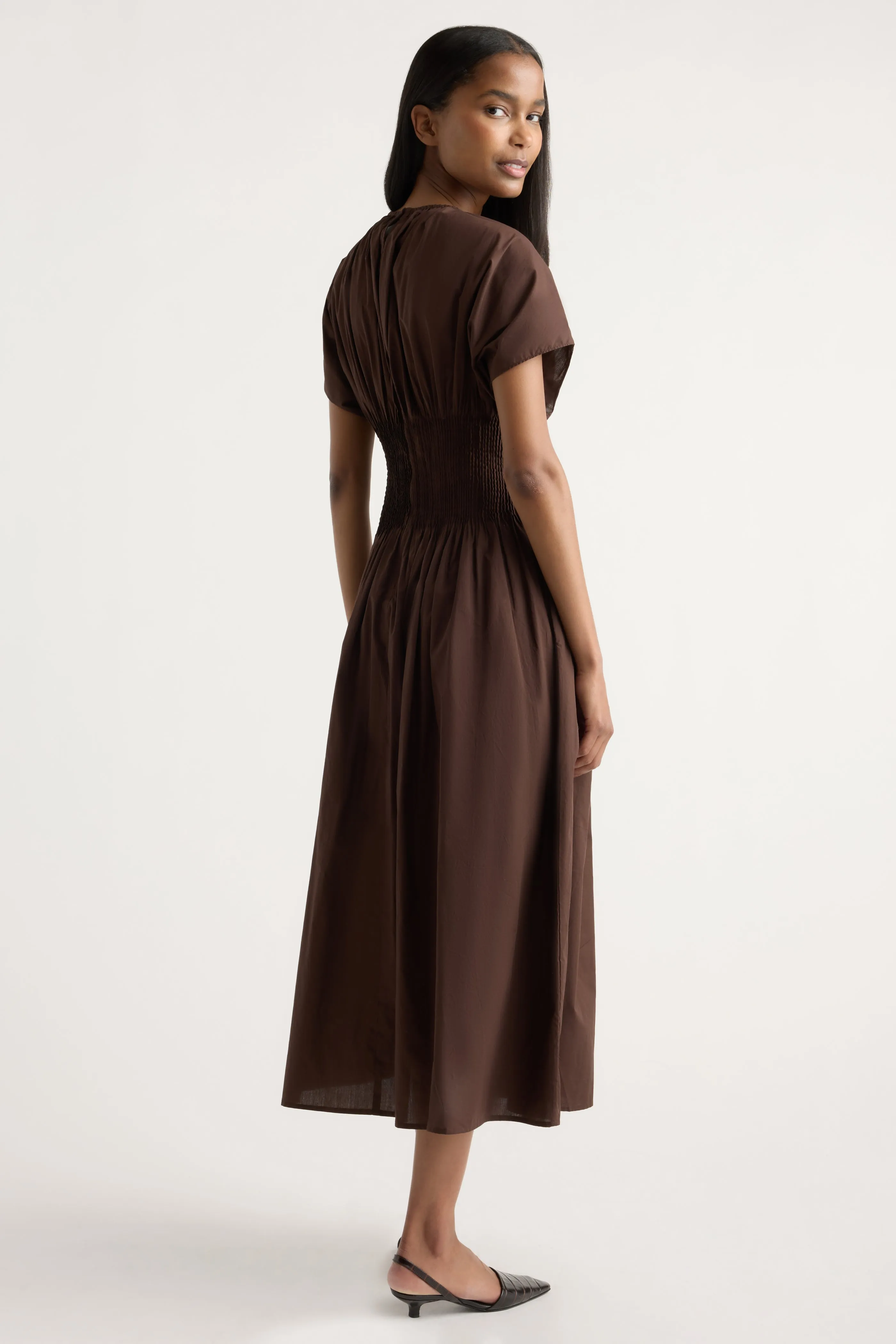 Krys Pleated Crew-Neck Dress sold by Modern Citizen product image thumbnail 5