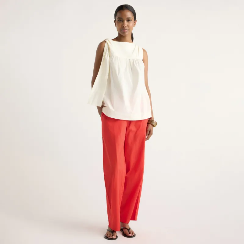 Florence Tie-Shoulder Cotton Blouse made by Modern Citizen