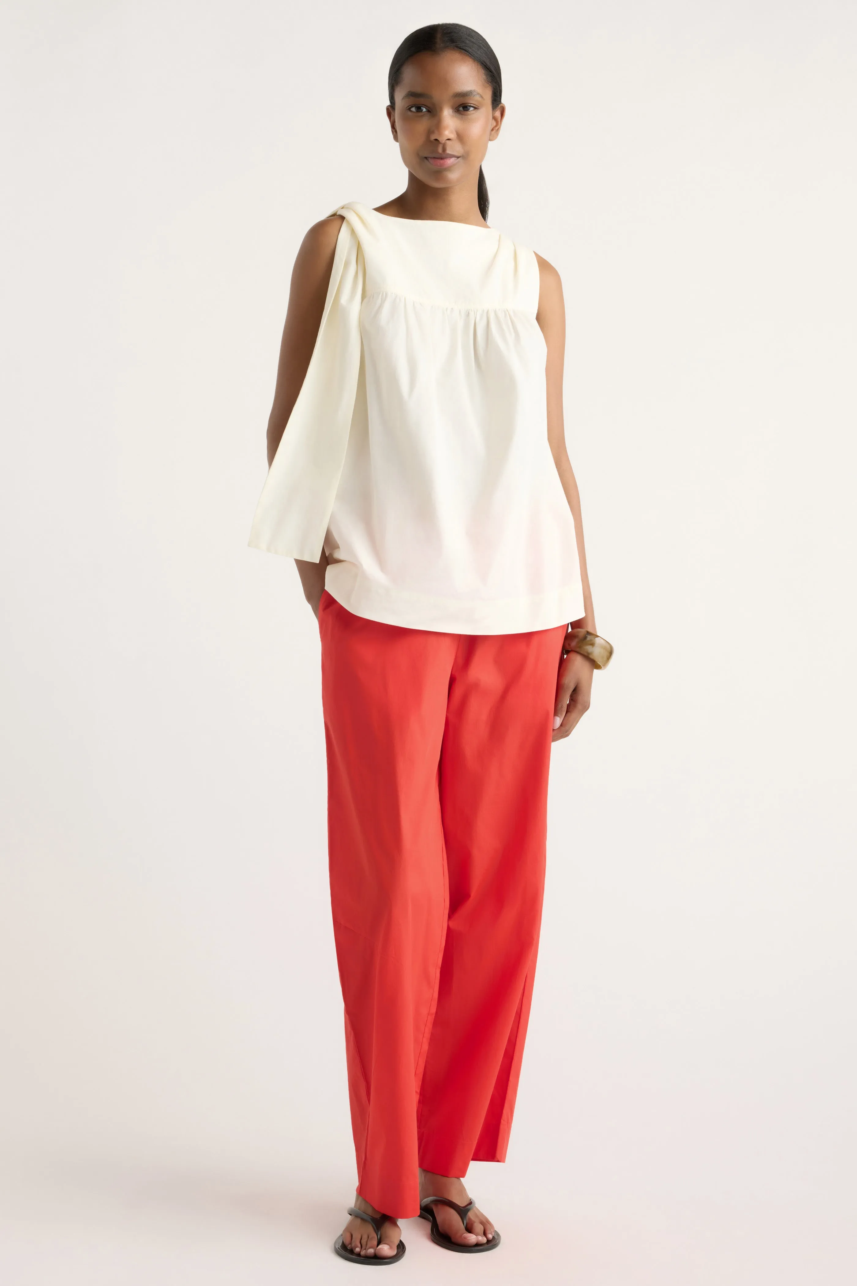 Florence Tie-Shoulder Cotton Blouse sold by Modern Citizen product image thumbnail 2