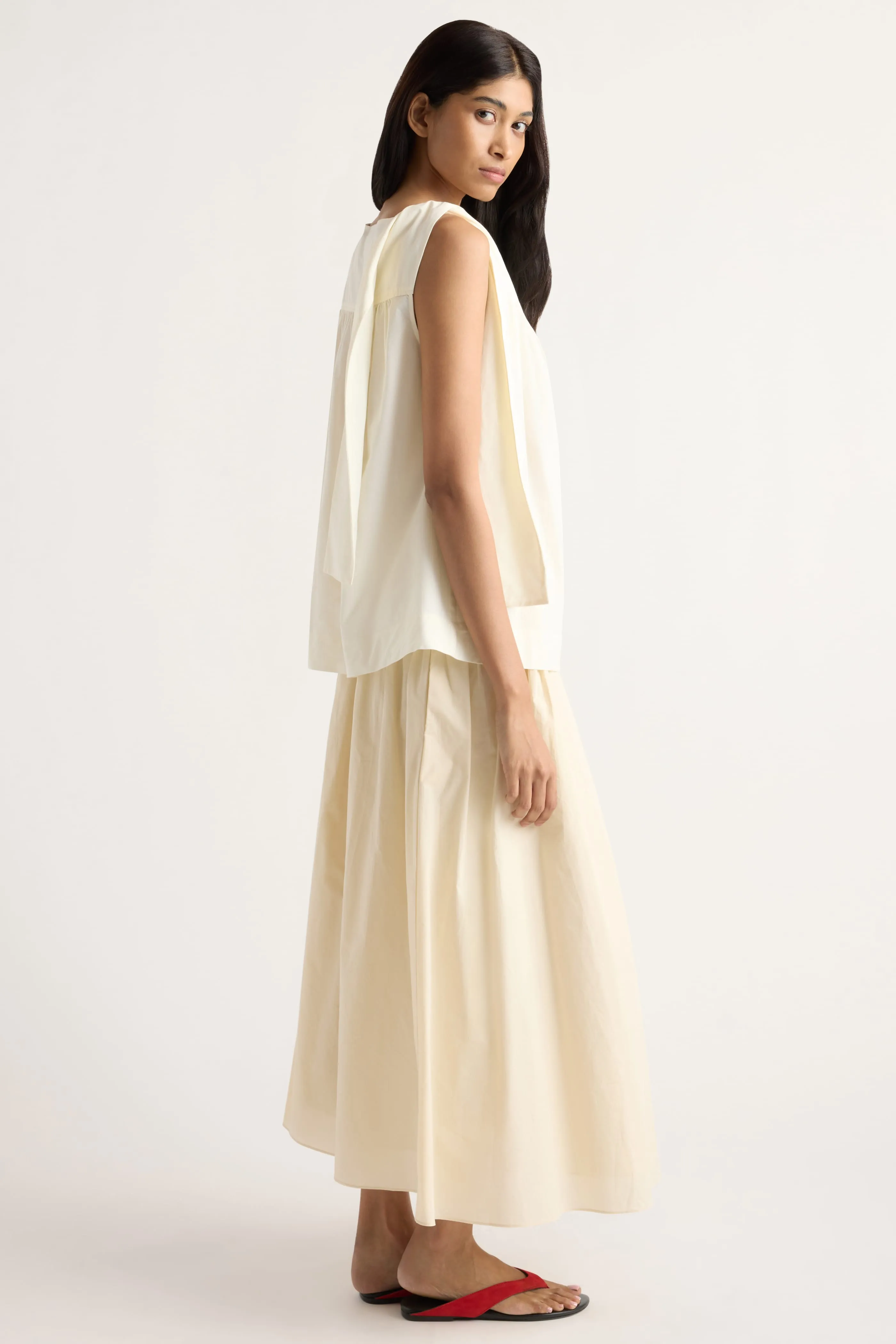 Florence Tie-Shoulder Cotton Blouse sold by Modern Citizen product image thumbnail 5