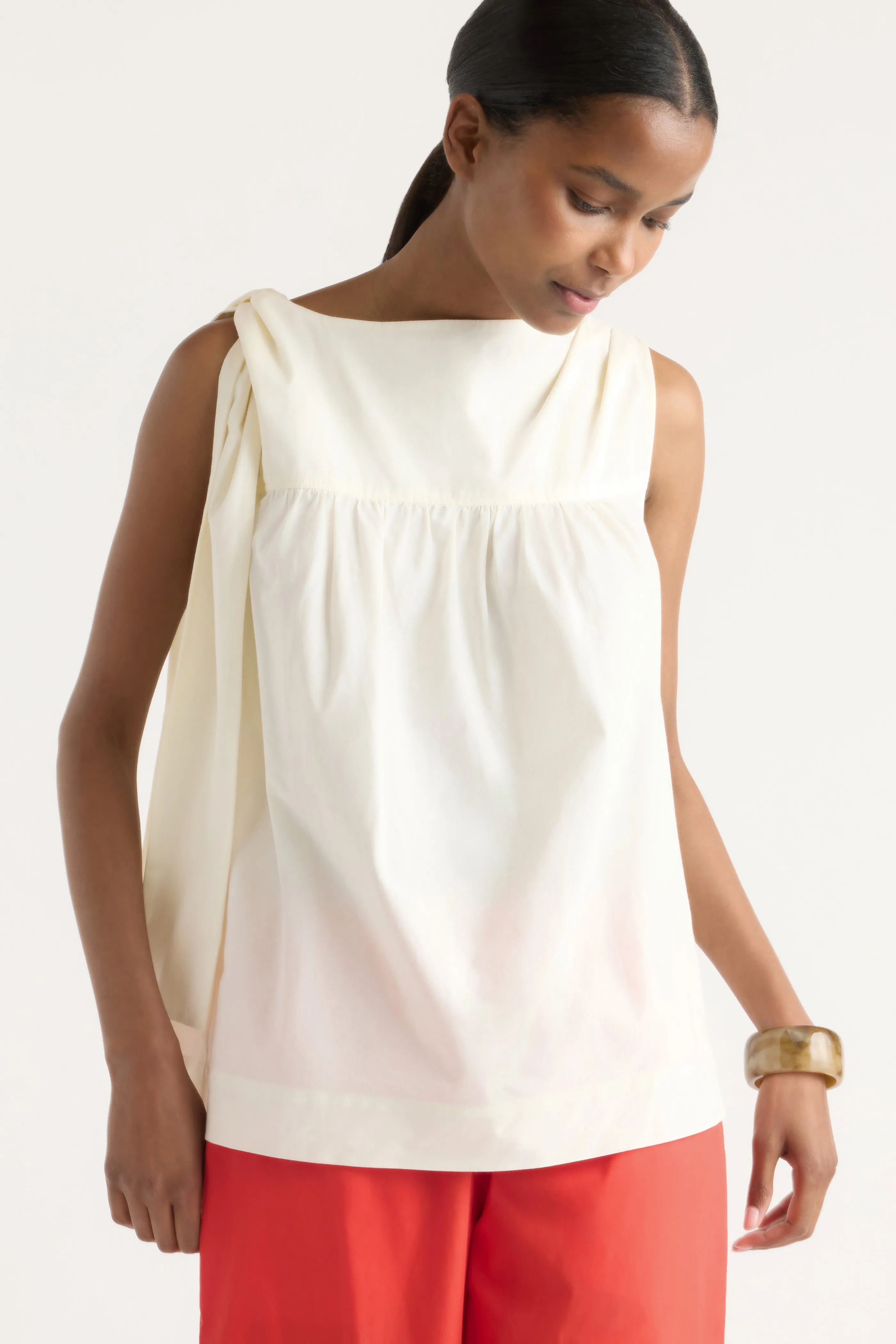 Florence Tie-Shoulder Cotton Blouse sold by Modern Citizen product image thumbnail 3
