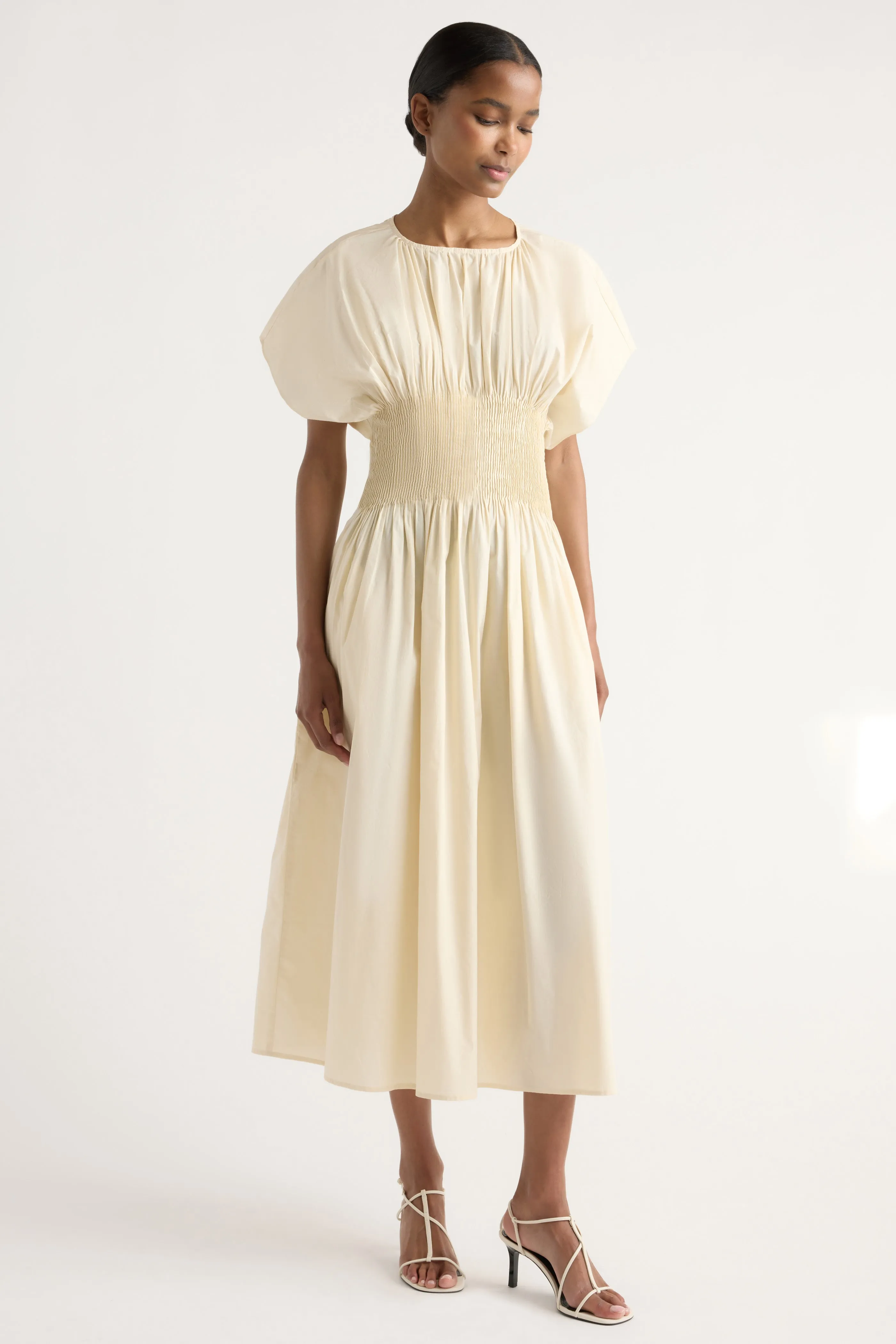 Krys Pleated Crew-Neck Dress sold by Modern Citizen product image thumbnail 4