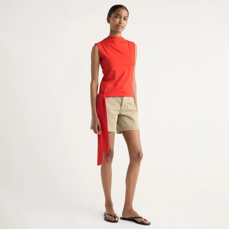 Sylvia Tie-Hem Slit-Neck Tank made by Modern Citizen