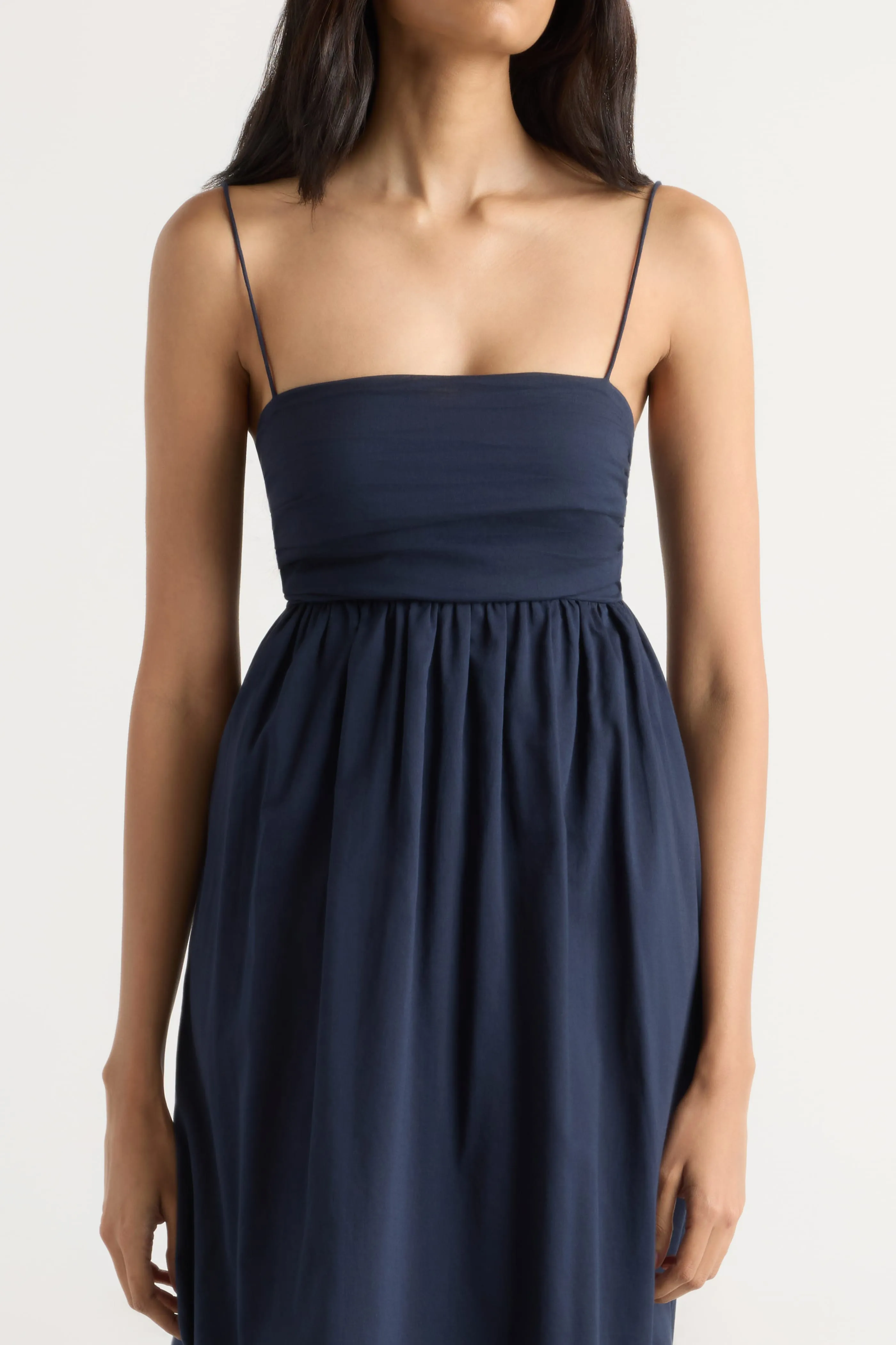 Aurora Ruched Organic Cotton Maxi Dress sold by Modern Citizen product image thumbnail 3