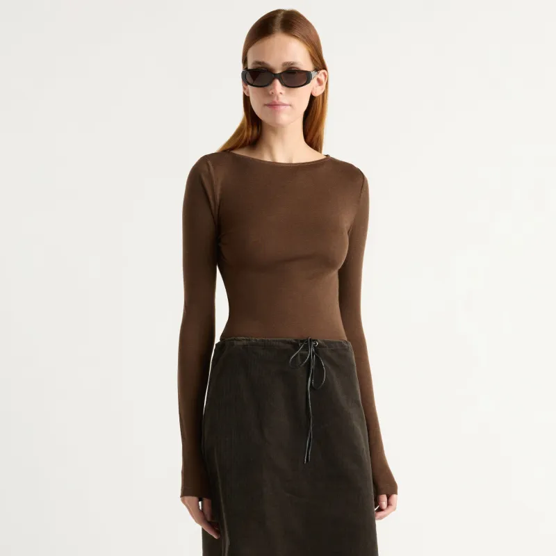 Lana Tencel-Wool Semi-Sheer Tee made by Modern Citizen