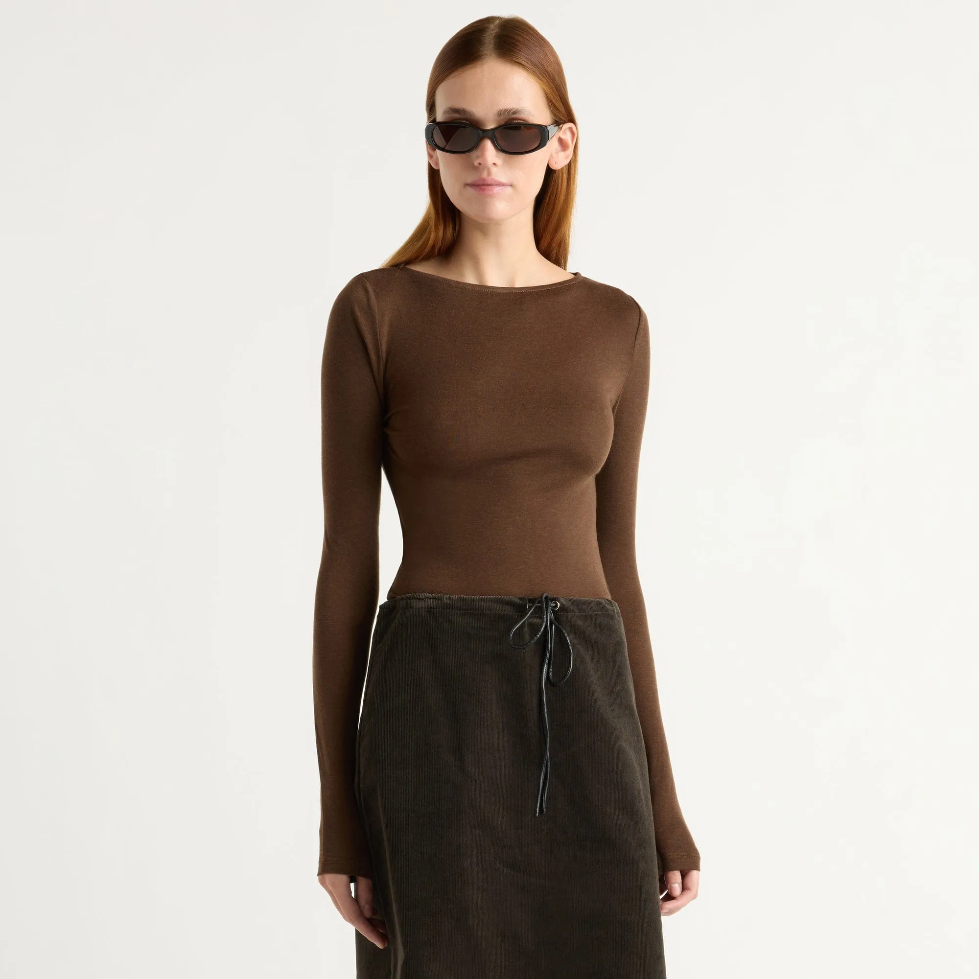 Lana Tencel-Wool Semi-Sheer Tee sold by Modern Citizen