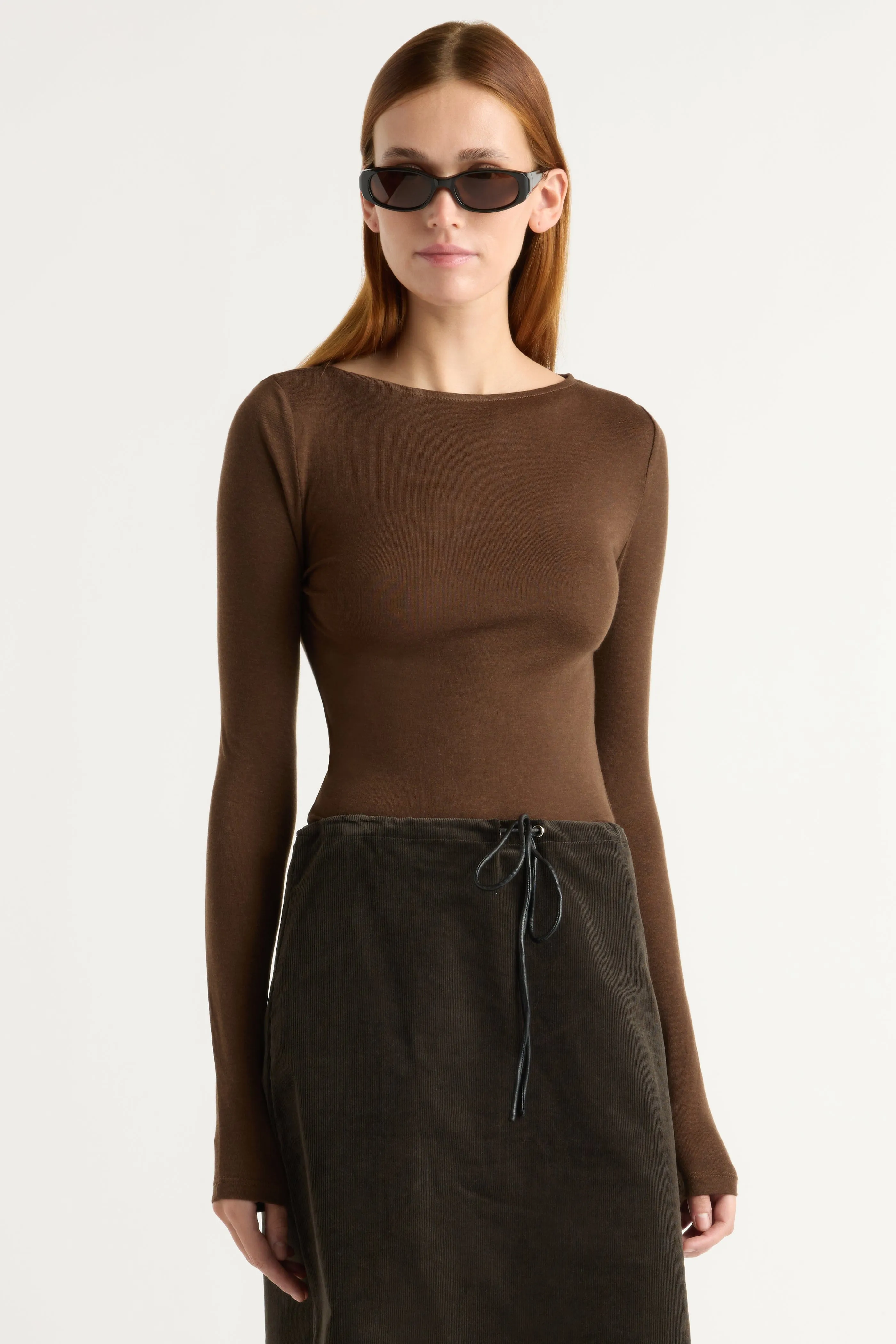 Lana Tencel-Wool Semi-Sheer Tee sold by Modern Citizen product image thumbnail 2