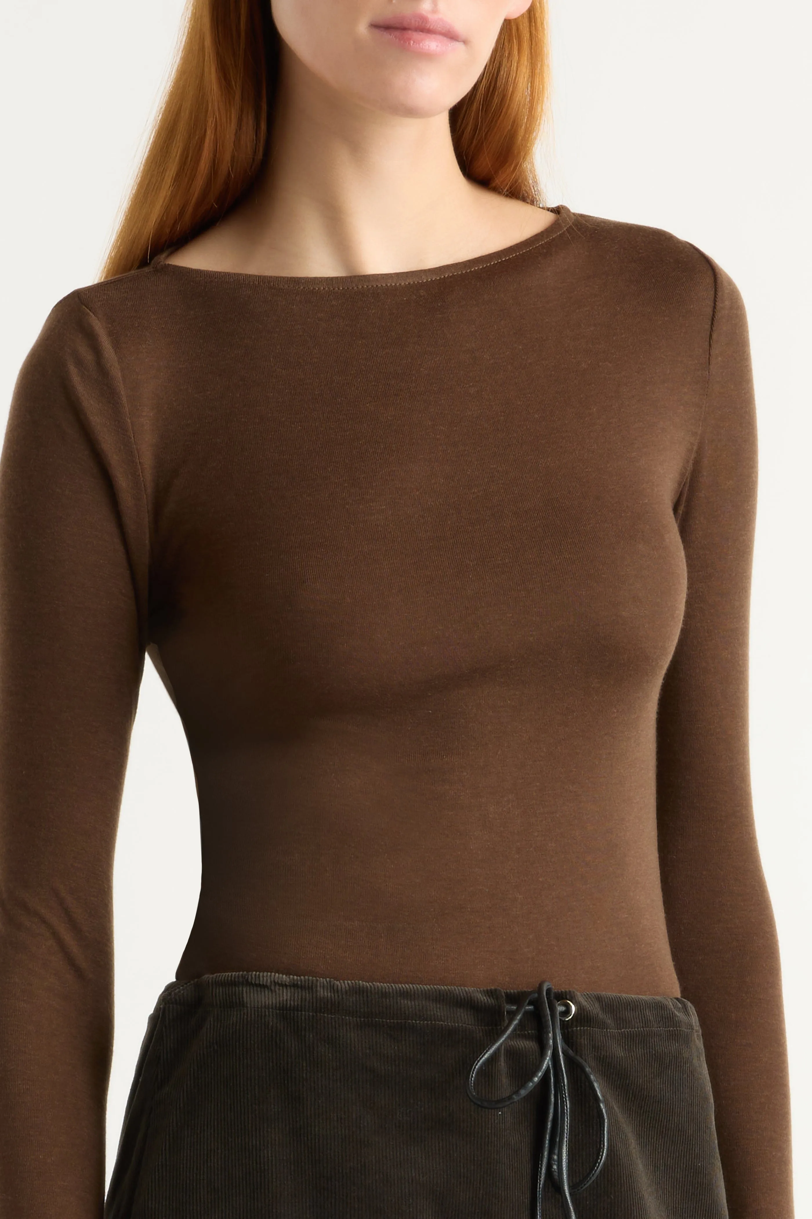 Lana Tencel-Wool Semi-Sheer Tee sold by Modern Citizen product image thumbnail 4