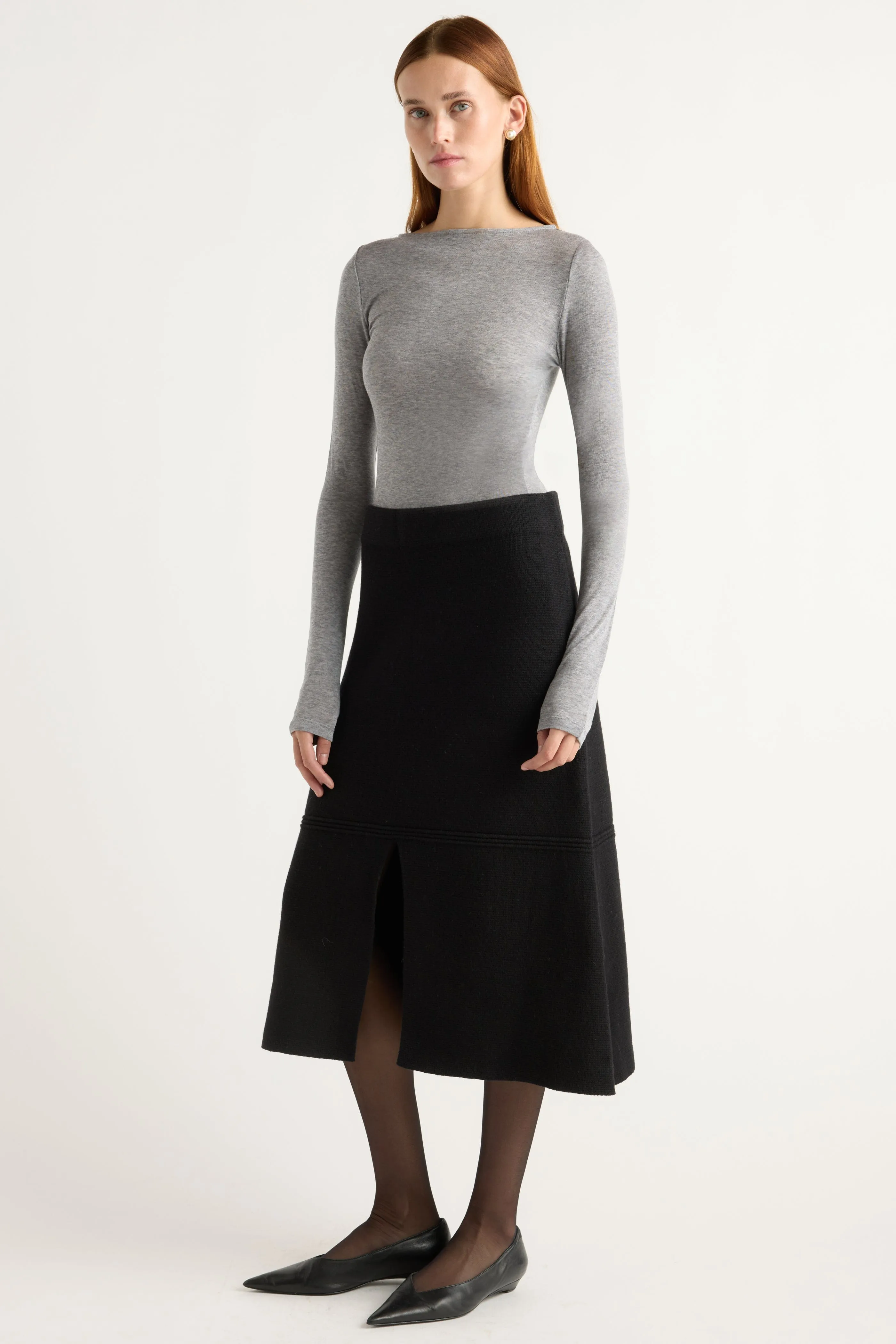 Lana Tencel-Wool Semi-Sheer Tee sold by Modern Citizen product image thumbnail 5