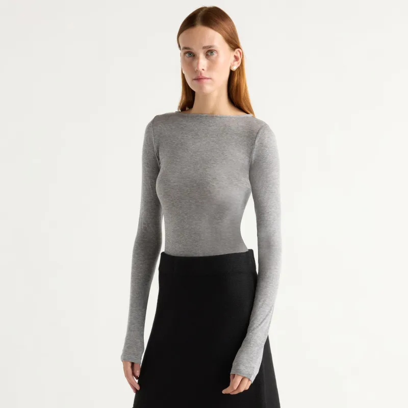 Lana Tencel-Wool Semi-Sheer Tee made by Modern Citizen