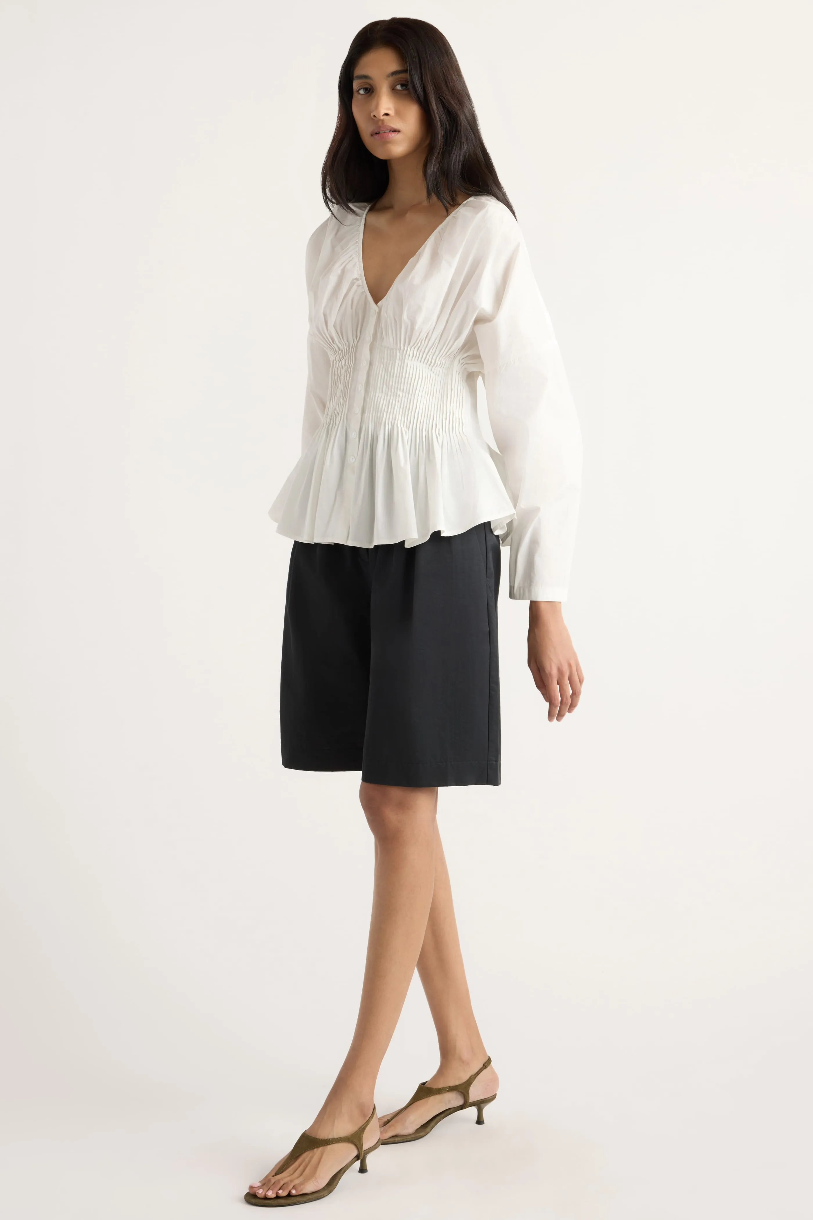 Hiroko Pleated Sculpted Blouse sold by Modern Citizen product image thumbnail 3