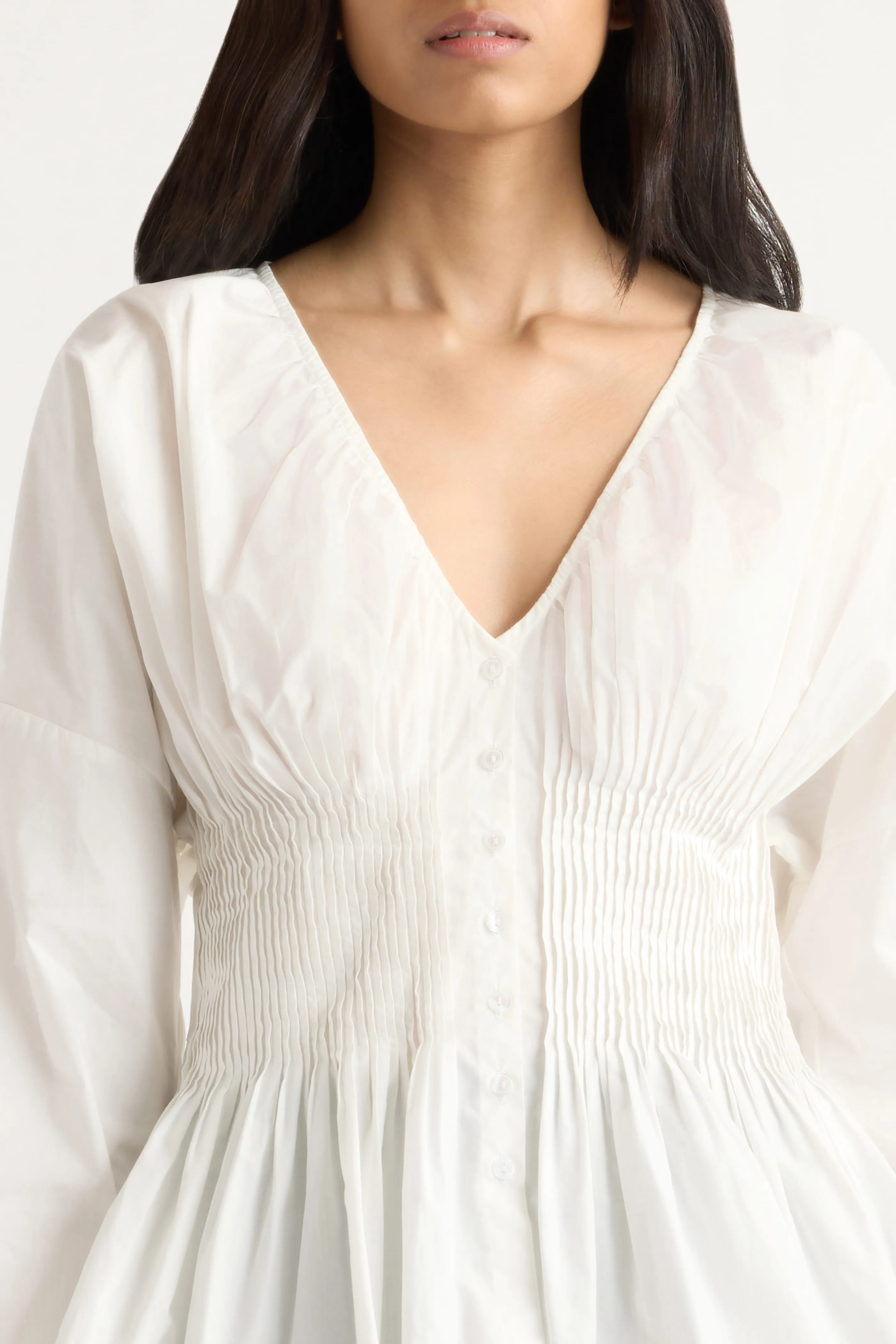 Hiroko Pleated Sculpted Blouse sold by Modern Citizen product image thumbnail 4