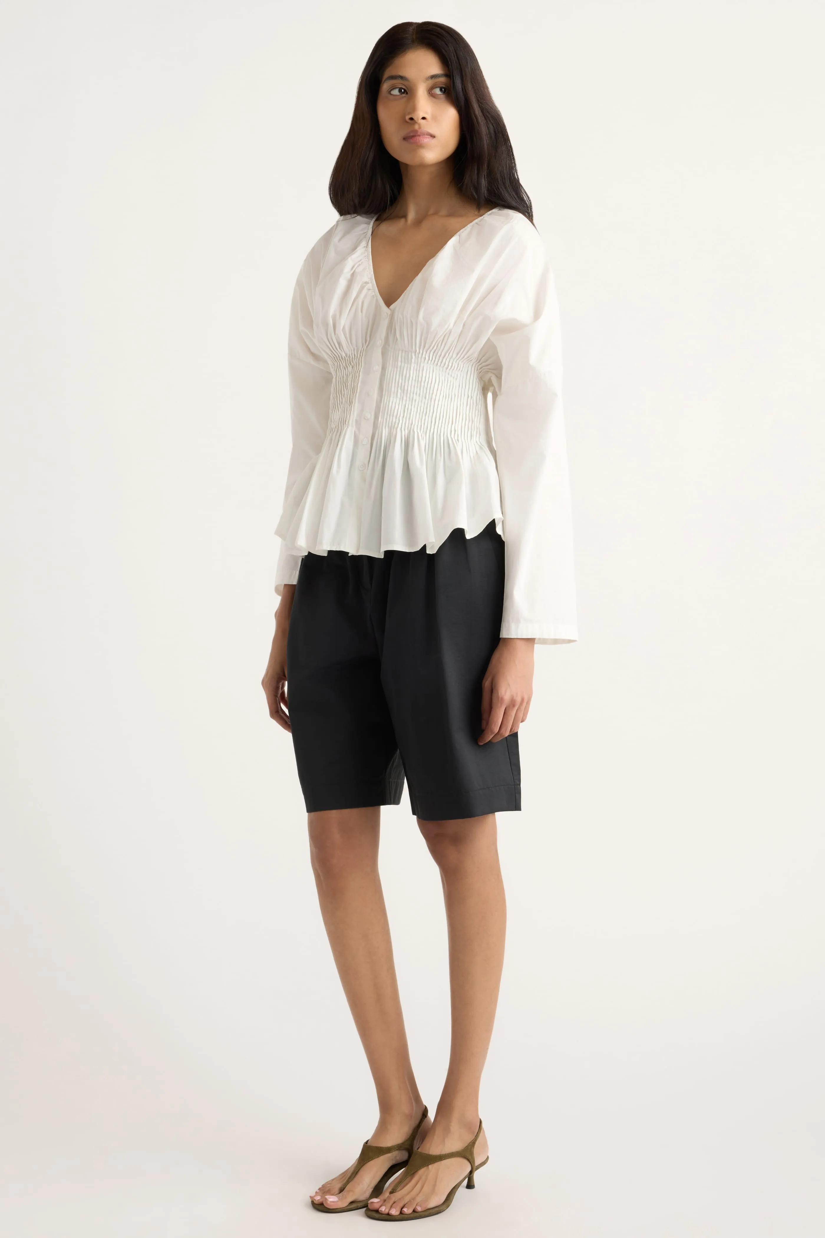 Hiroko Pleated Sculpted Blouse sold by Modern Citizen product image thumbnail 5