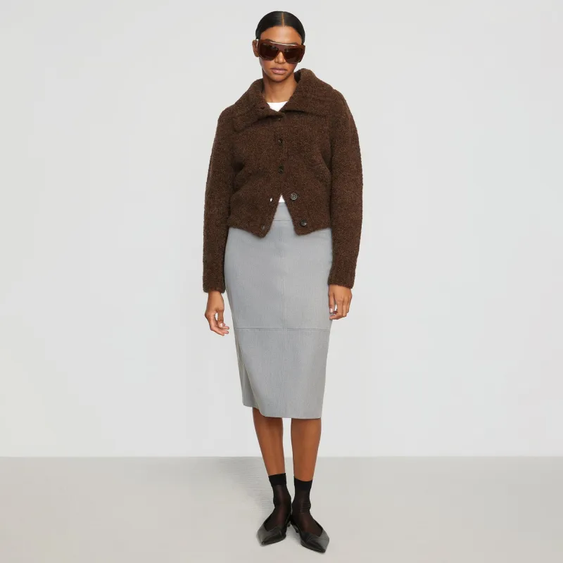 Yulia Back-Slit Suiting Skirt made by Modern Citizen