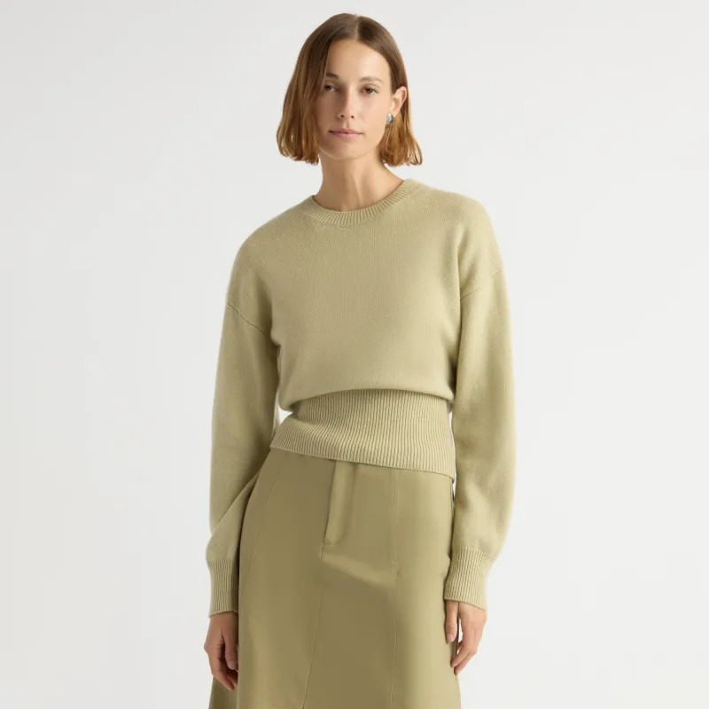 Marielle Wool-Cashmere Blouson Sweater made by Modern Citizen
