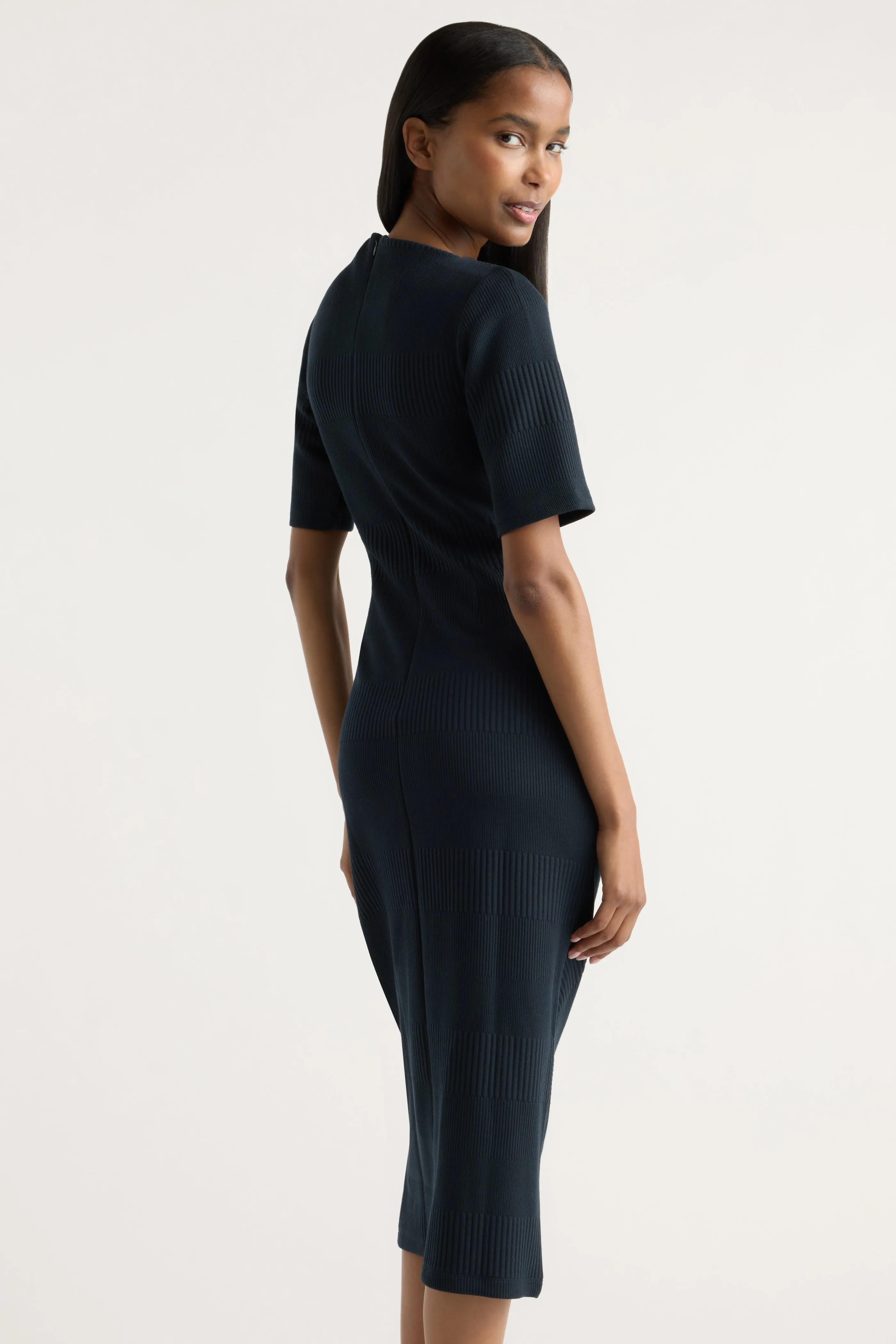 Evie Ribbed-Knit Jersey Dress sold by Modern Citizen product image thumbnail 4