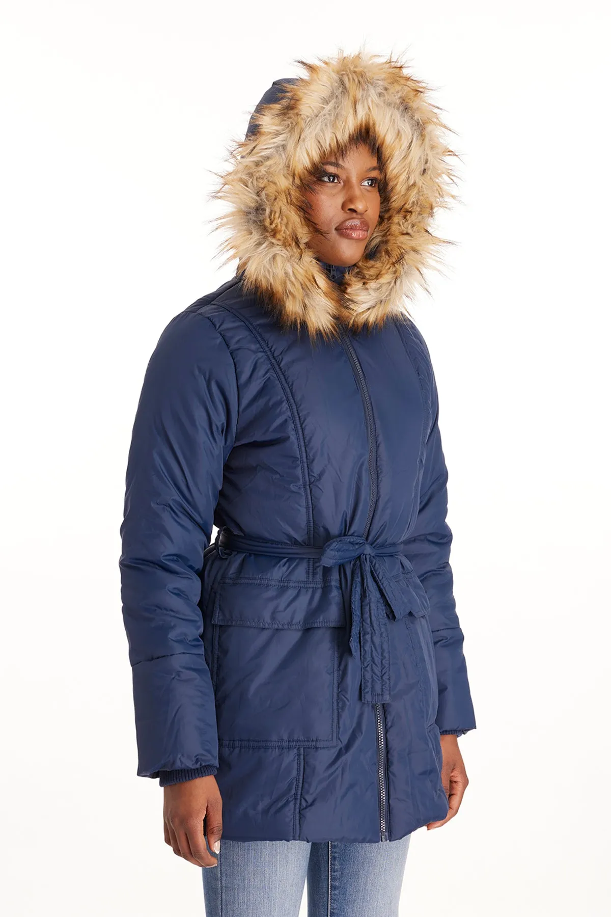 Belted Waterproof Winter Coat sold by Modern Eternity product image thumbnail 4