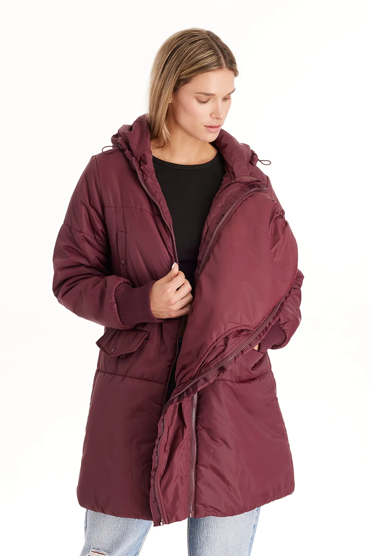 Faith 3 in 1 Maternity Bomber Coat sold by Modern Eternity product image thumbnail 3
