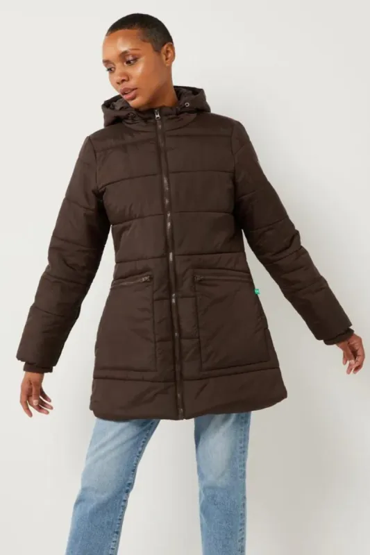 Quilted Hybrid Puffer Coat sold by Modern Eternity