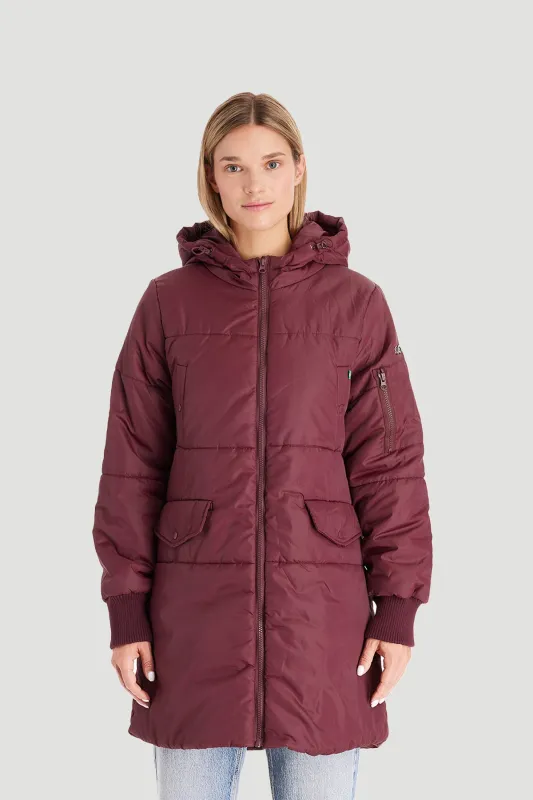 Waterproof Mid-Thigh Bomber Winter Coat sold by Modern Eternity